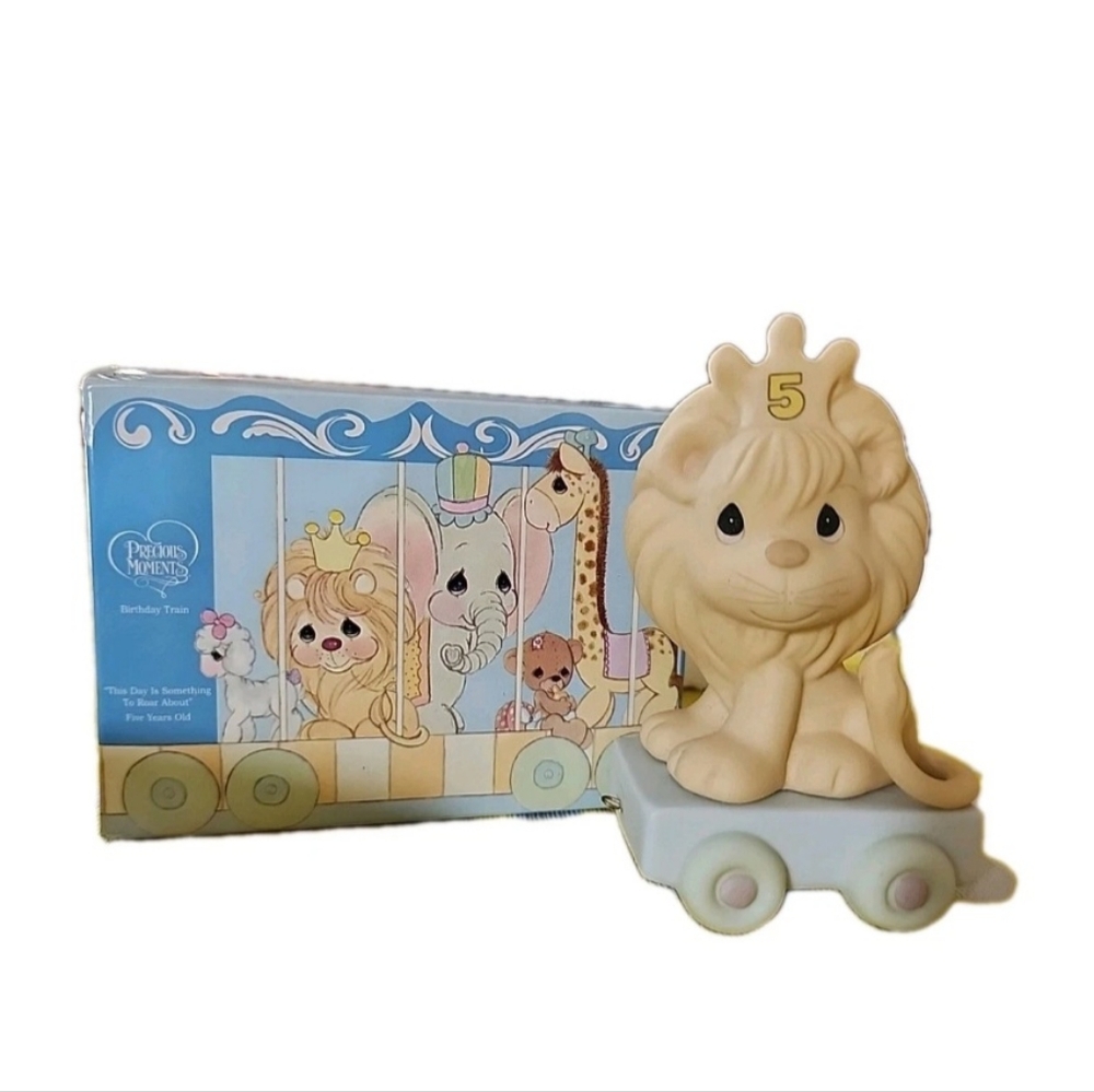 Precious Moments Birthday Train Age 5 Lion “This Day Is Something To Roar About”